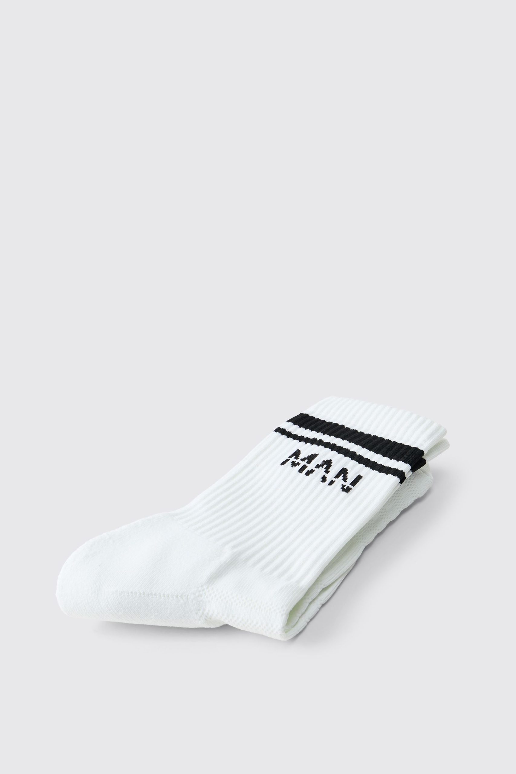 Man Active Gym Crew Sock 3 Pack - Image 4