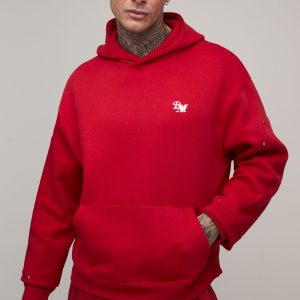 Tall Oversized Boxy BM Panelled Hoodie