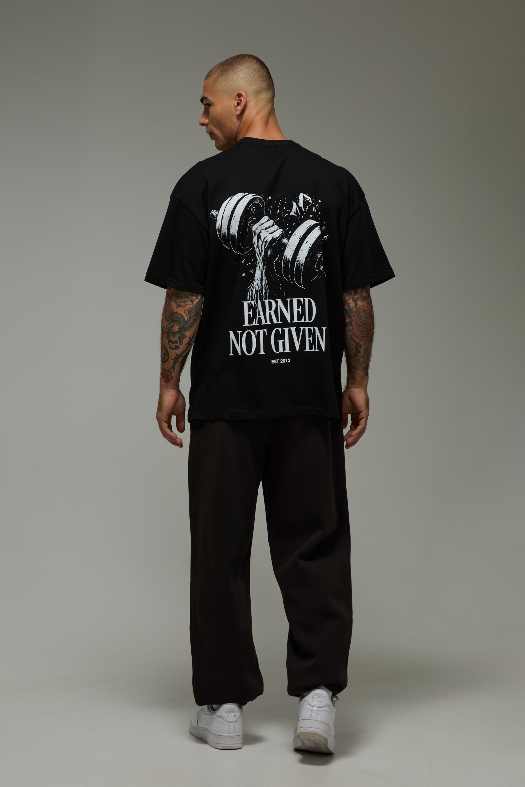 MAN Active Earned Not Given Oversized T-Shirt - Image 2