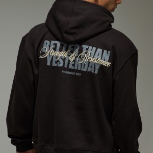 MAN Active Better Than Yesterday Oversized Boxy Hoodie