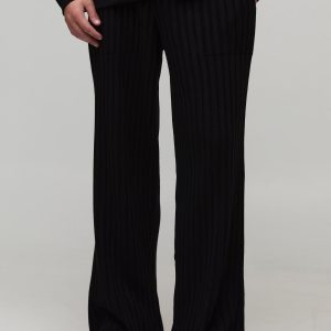 Relaxed Ribbed Knitted Jogger