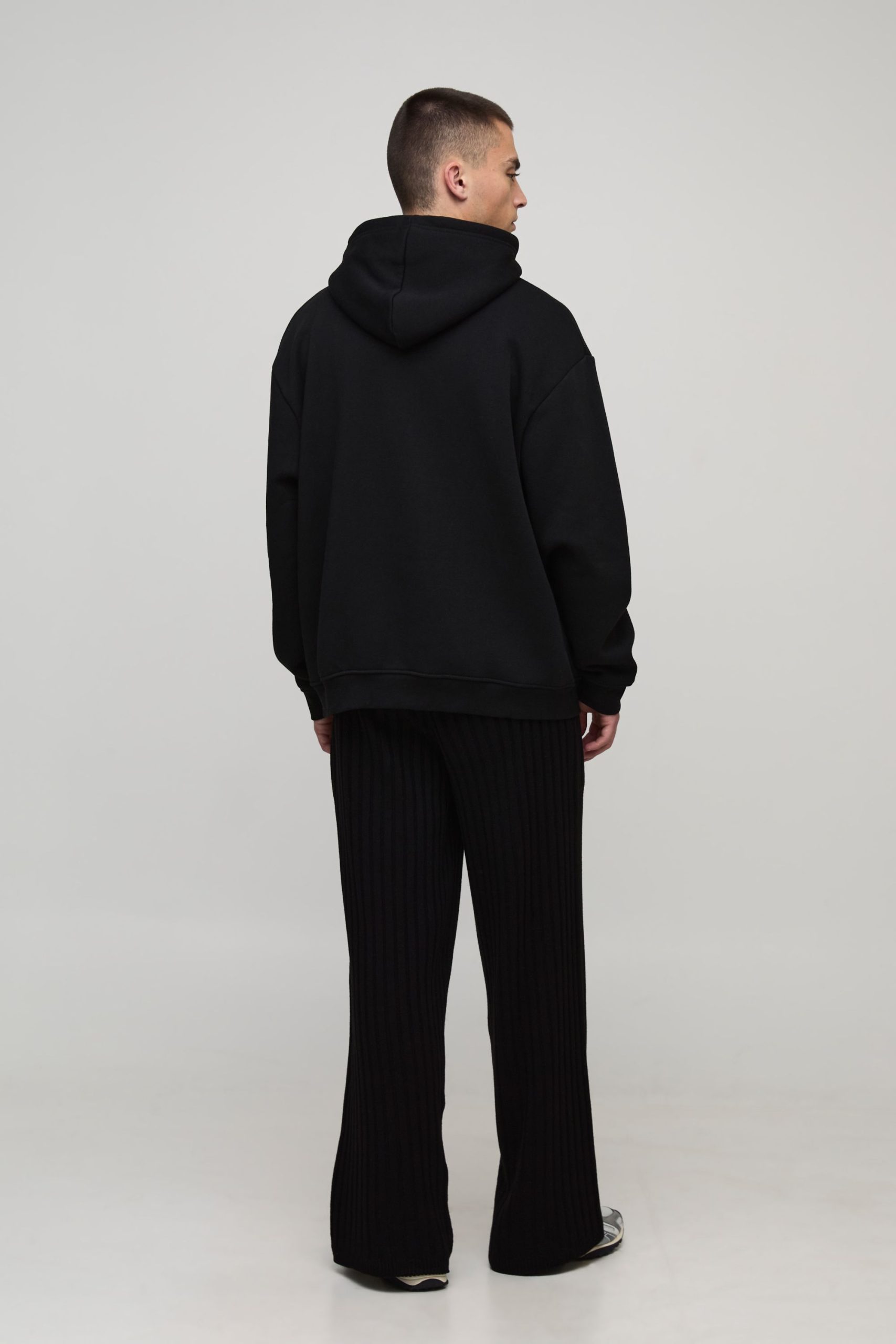 Relaxed Ribbed Knitted Jogger - Image 2
