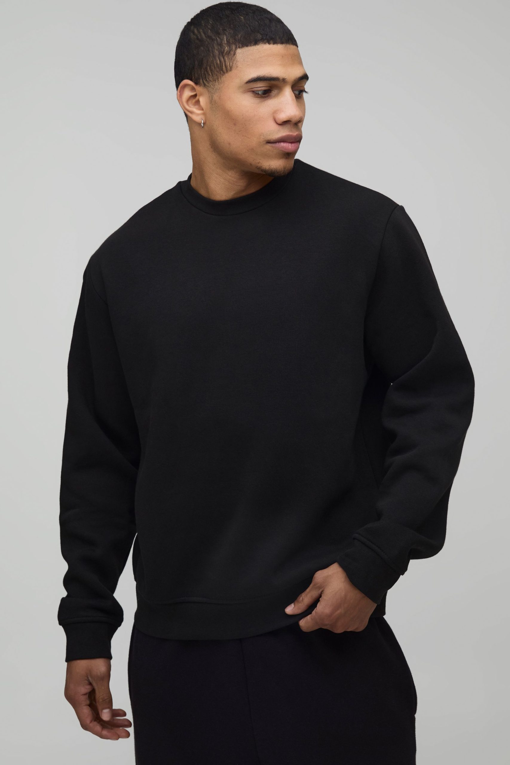 Basic Regular Fit Crew Neck Sweatshirt