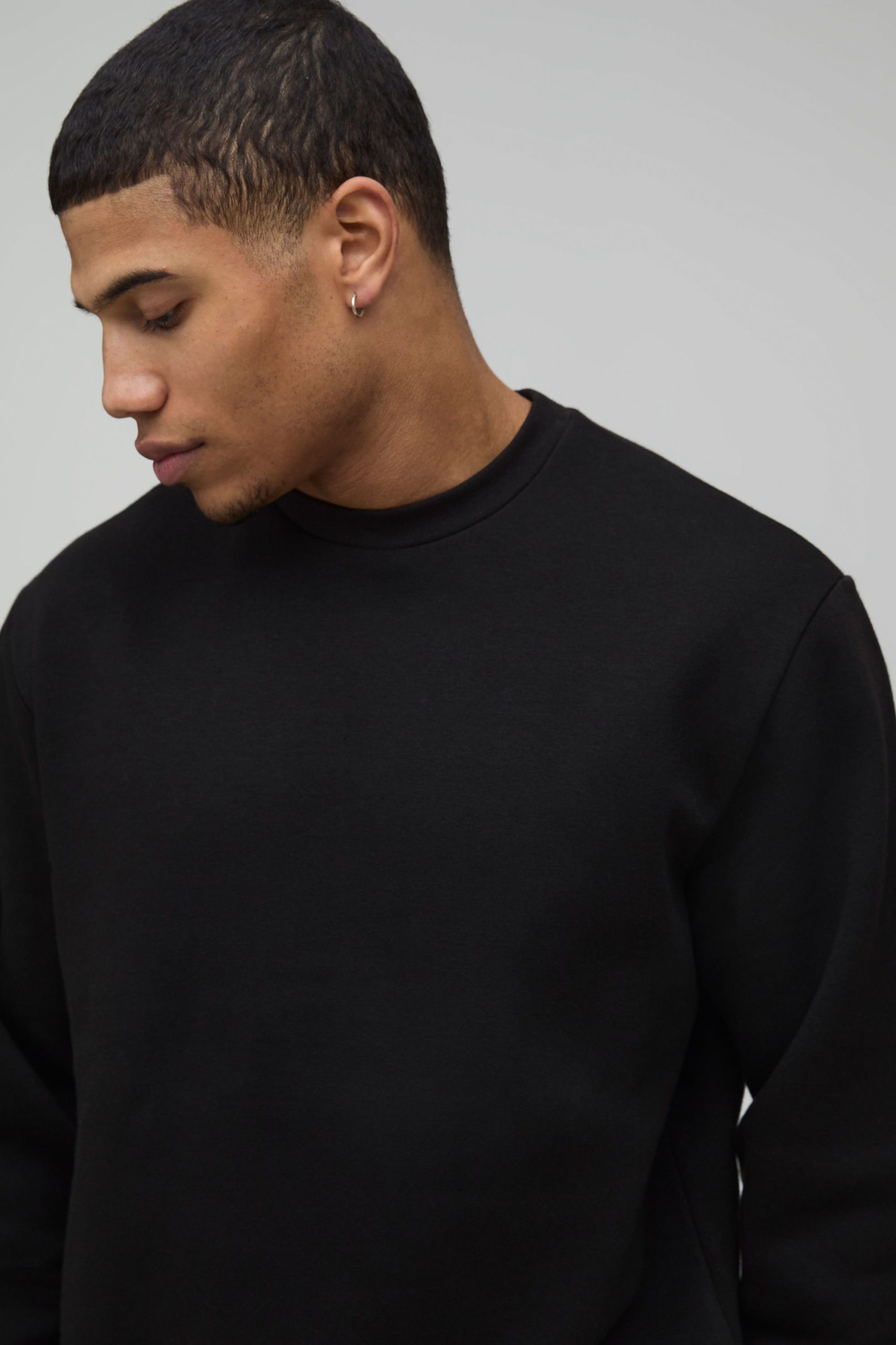 Basic Regular Fit Crew Neck Sweatshirt - Image 3