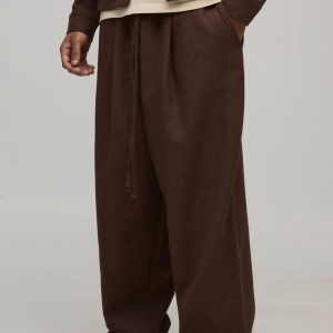 Balloon Melton Pleated Front Jogger