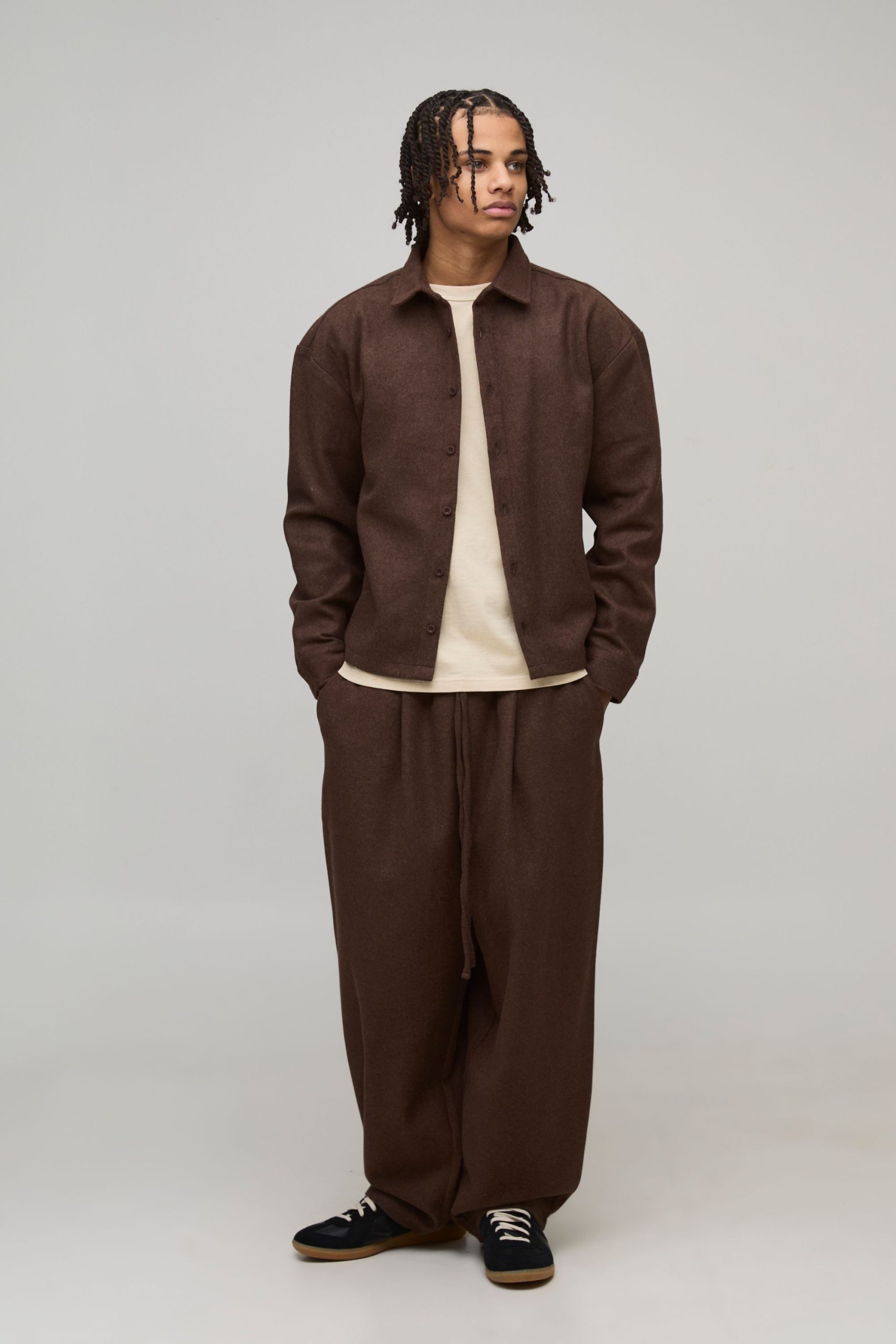 Balloon Melton Pleated Front Jogger - Image 4