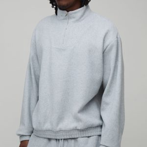 Tall Oversized Boxy Funnel Neck Sweatshirt
