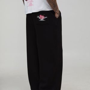 Tall Extreme Wide Leg Heart Printed Jogger