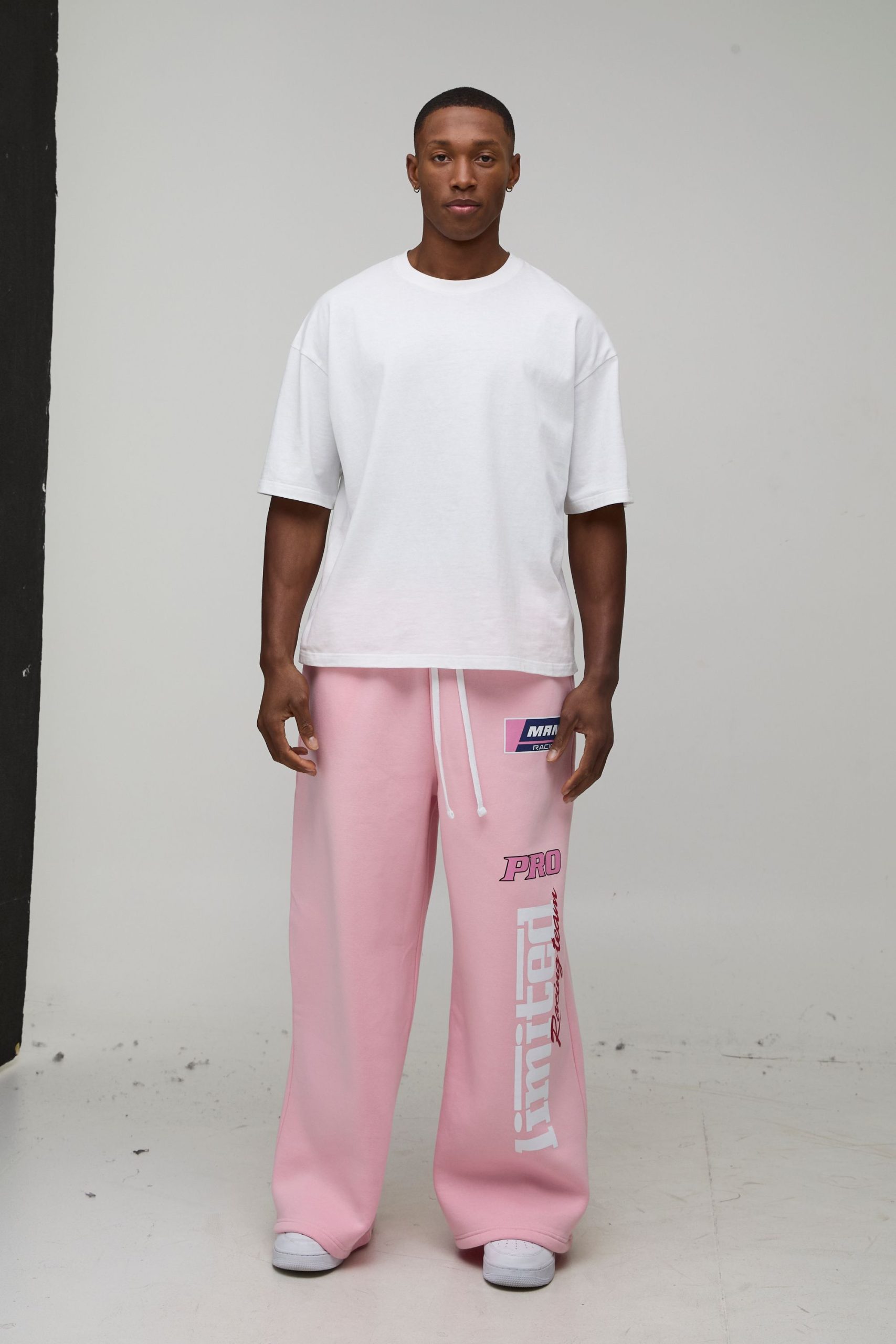 Extreme Wide Leg Moto Graphic Joggers - Image 4