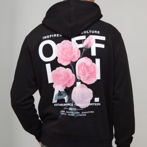Tall Regular Fit Official Floral Printed Hoodie