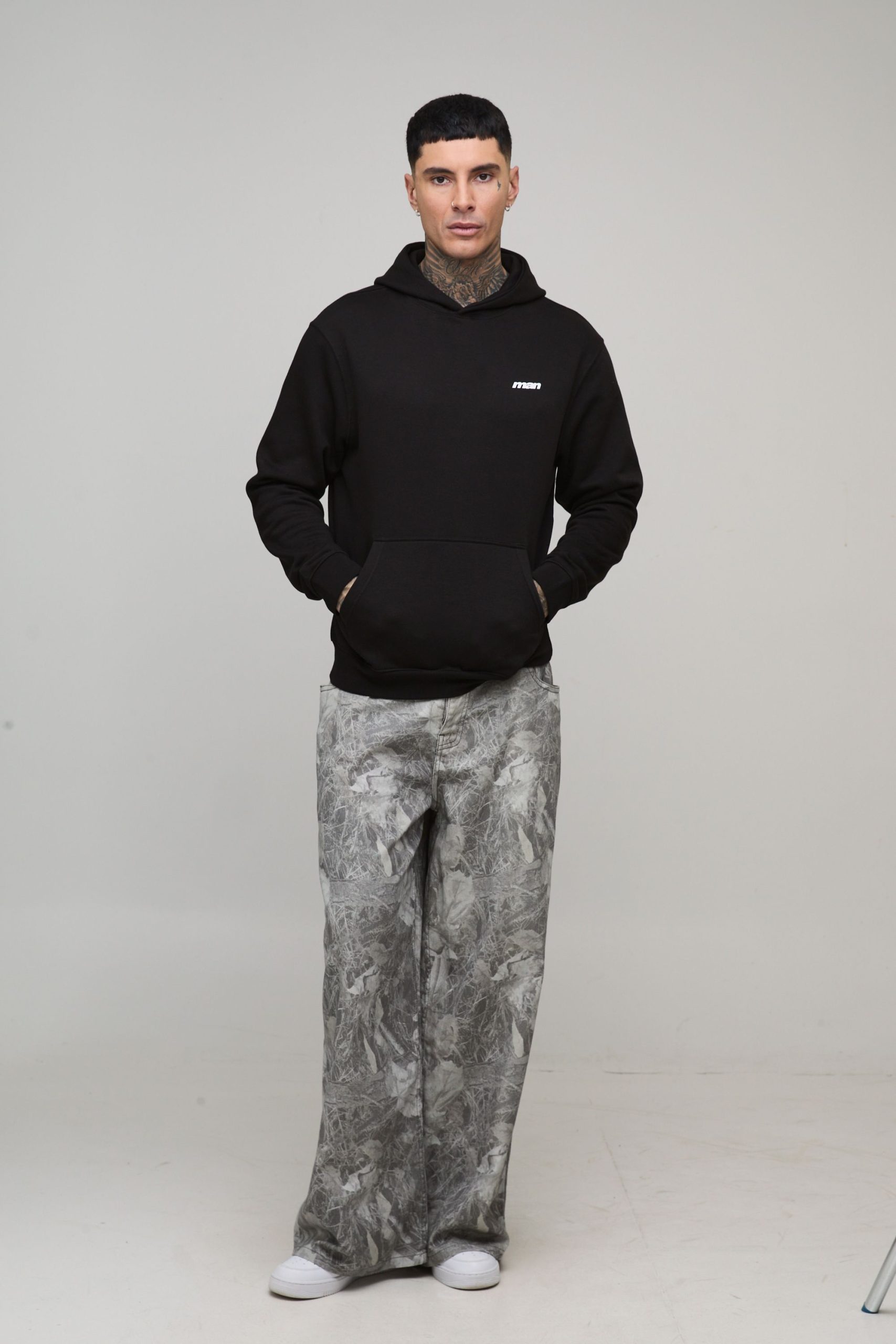 Tall Regular Fit Official Floral Printed Hoodie - Image 4