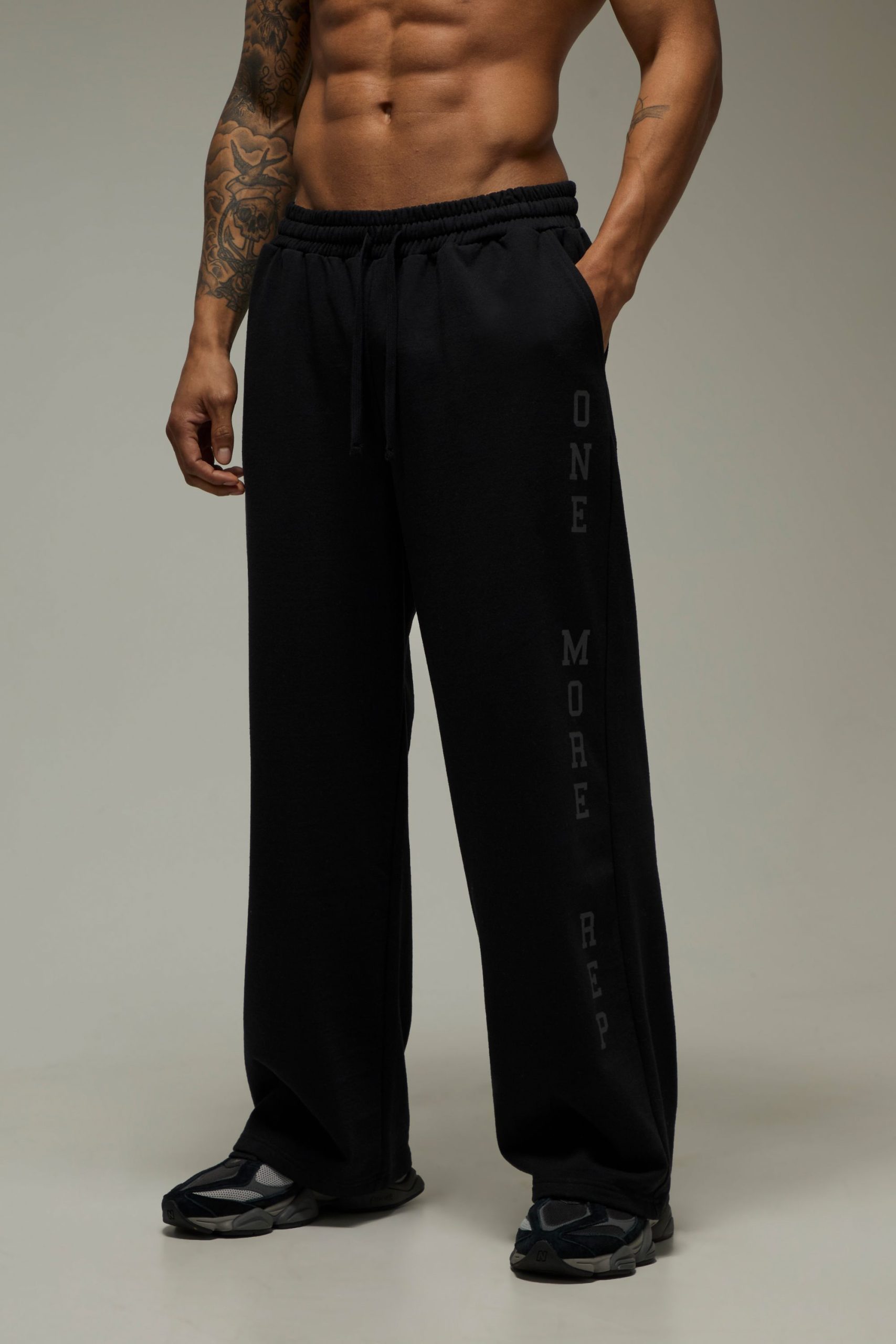 One More Rep Large Scale Wide Leg Jogger