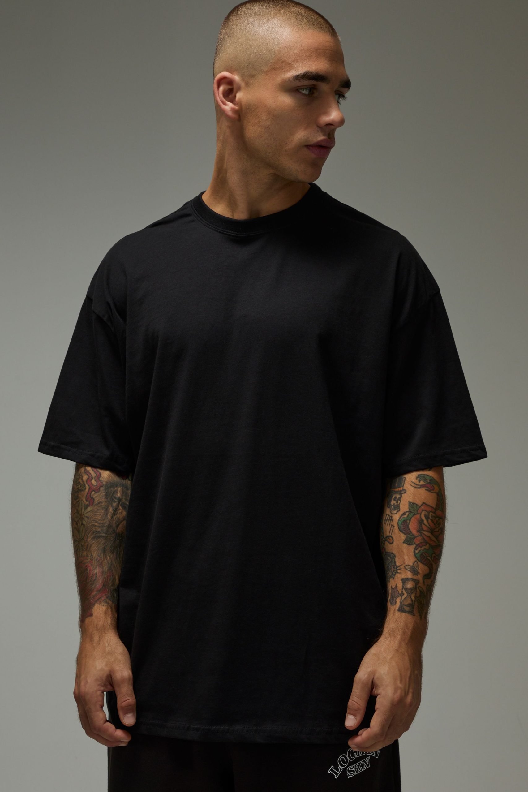 Man Active Always Show Up Oversized T-Shirt - Image 3