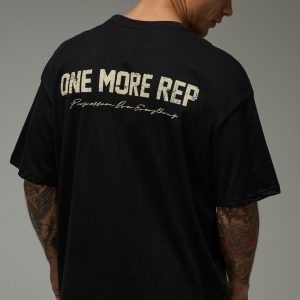 One More Rep Cracked Oversized T-Shirt