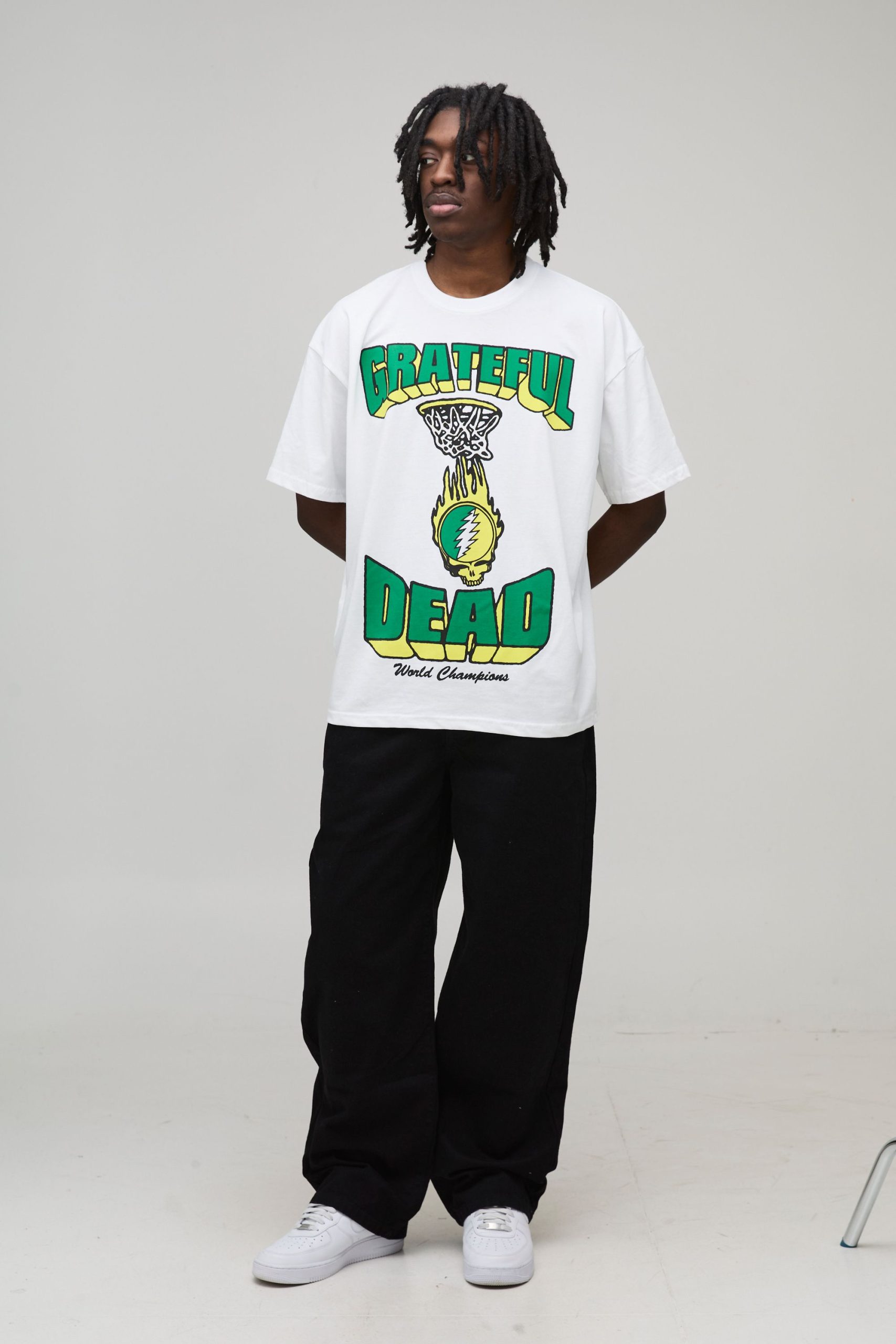 Oversized Grateful Dead License Printed T-Shirt - Image 4