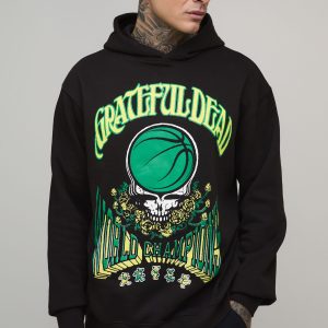 Tall Oversized Grateful Dead License Printed Hoodie