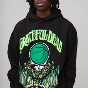 Oversized Grateful Dead License Printed Hoodie