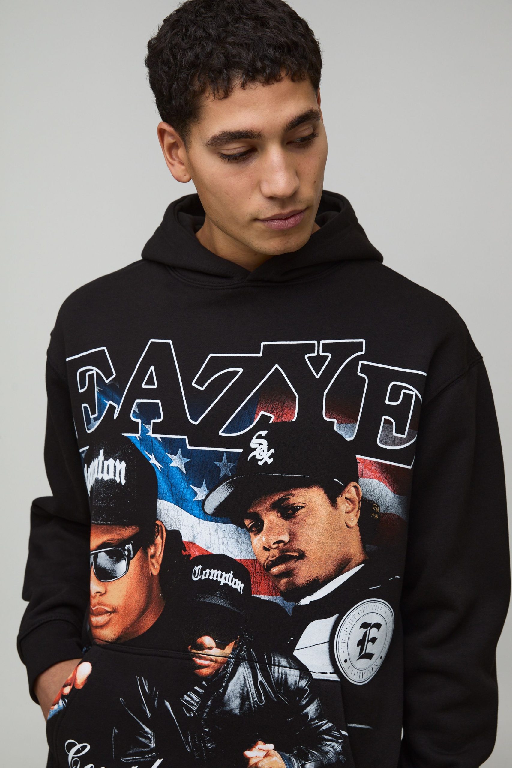 Oversized Eazy-E License Printed Hoodie - Image 3