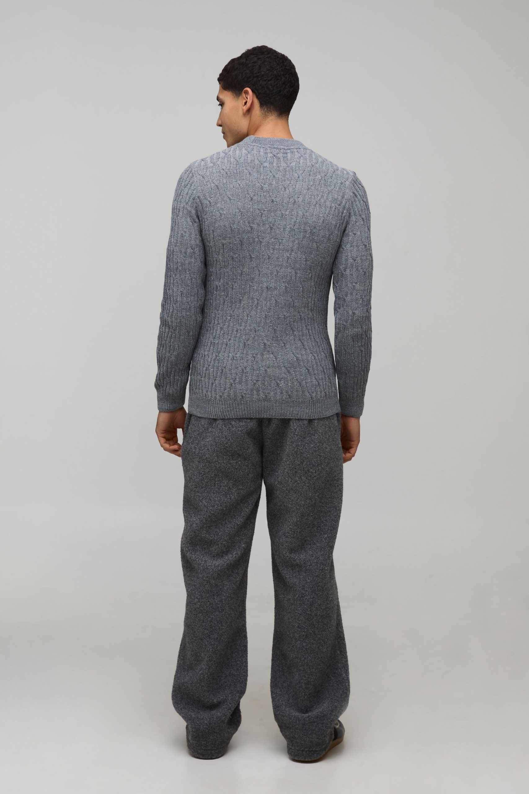 Regular Fit Cable Knitted Jumper - Image 2