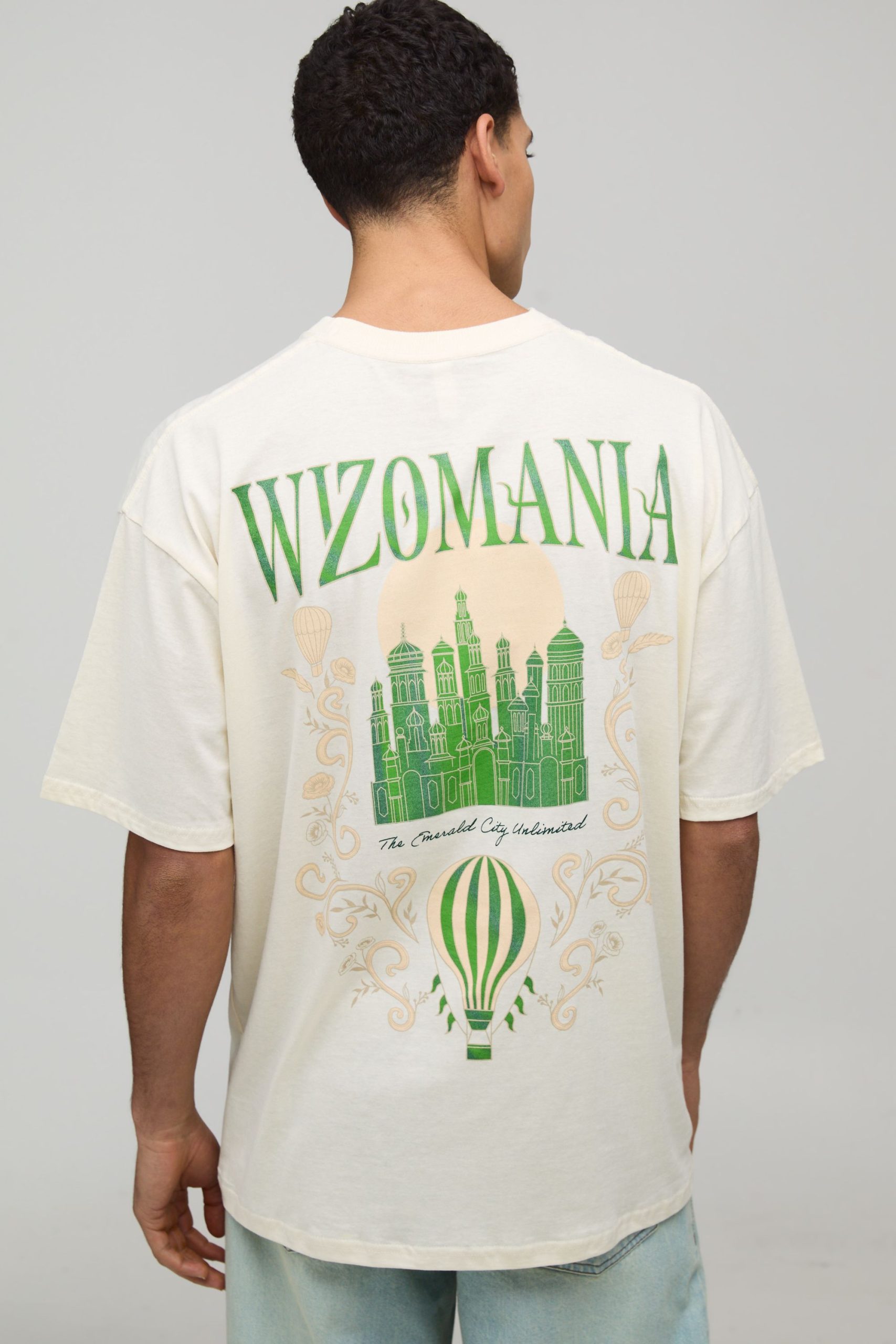 Tall Oversized Wicked License Printed T-Shirt