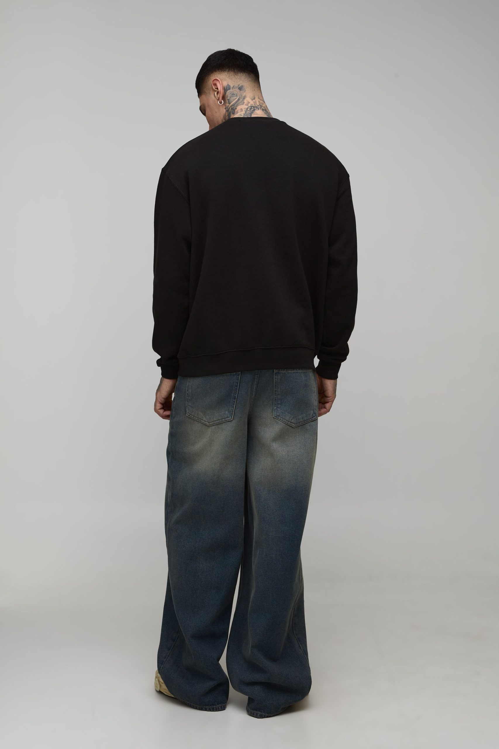 Tall Oversized Stranger Things License Printed Sweatshirt - Image 2