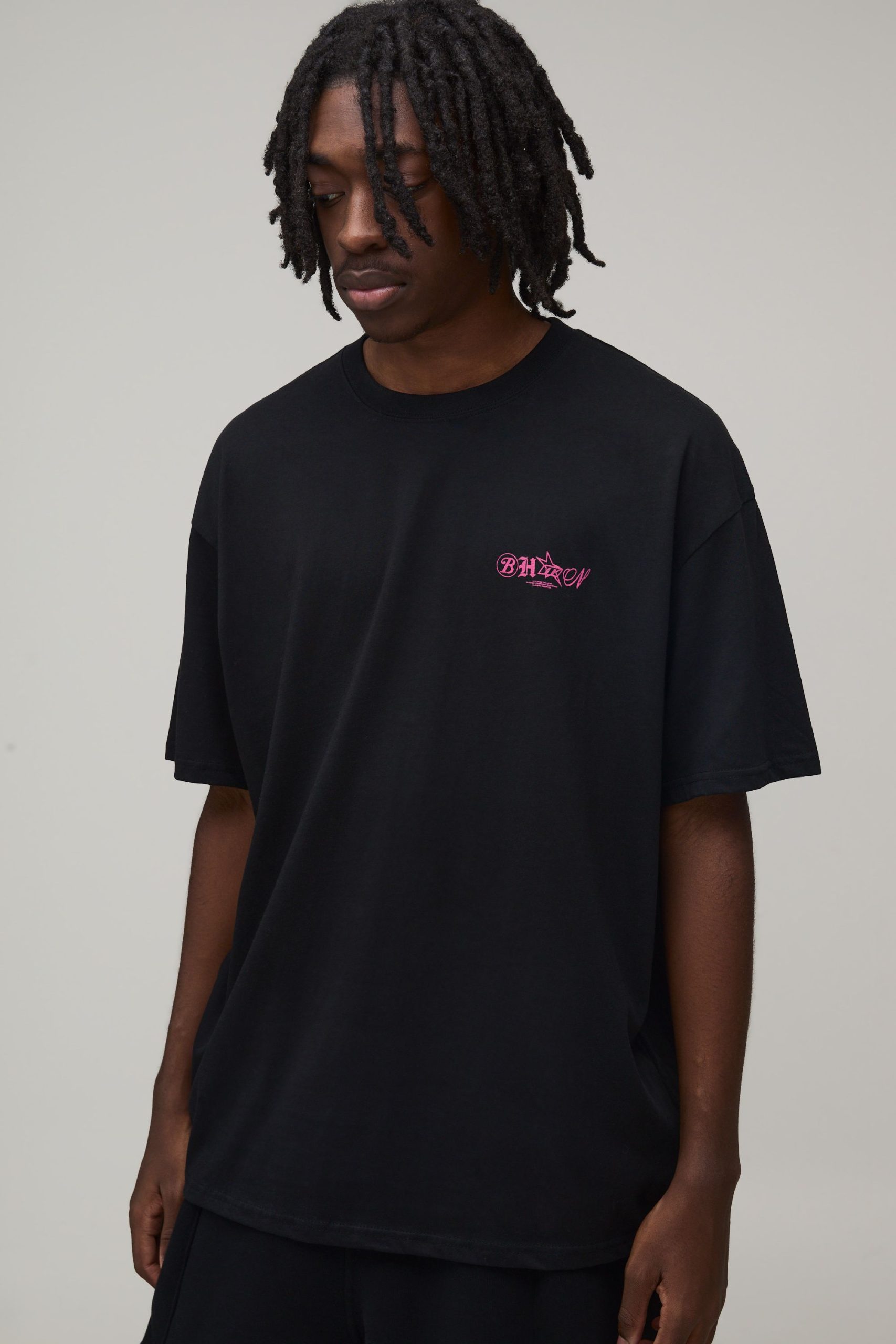 Oversized BHM Over The Seam Printed T-Shirt - Image 3