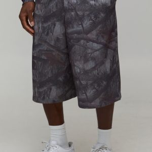 Baggy Fit Camo Bermuda Jort