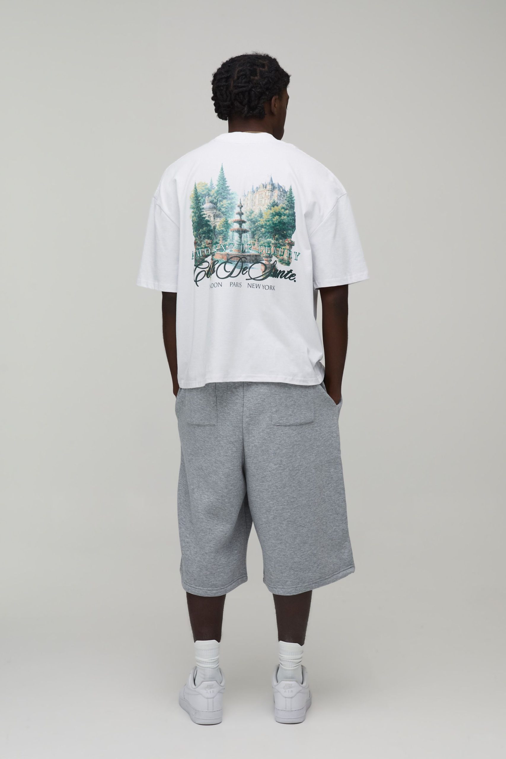 Baggy Fit Double Waistband Bermuda Jort - Image 2