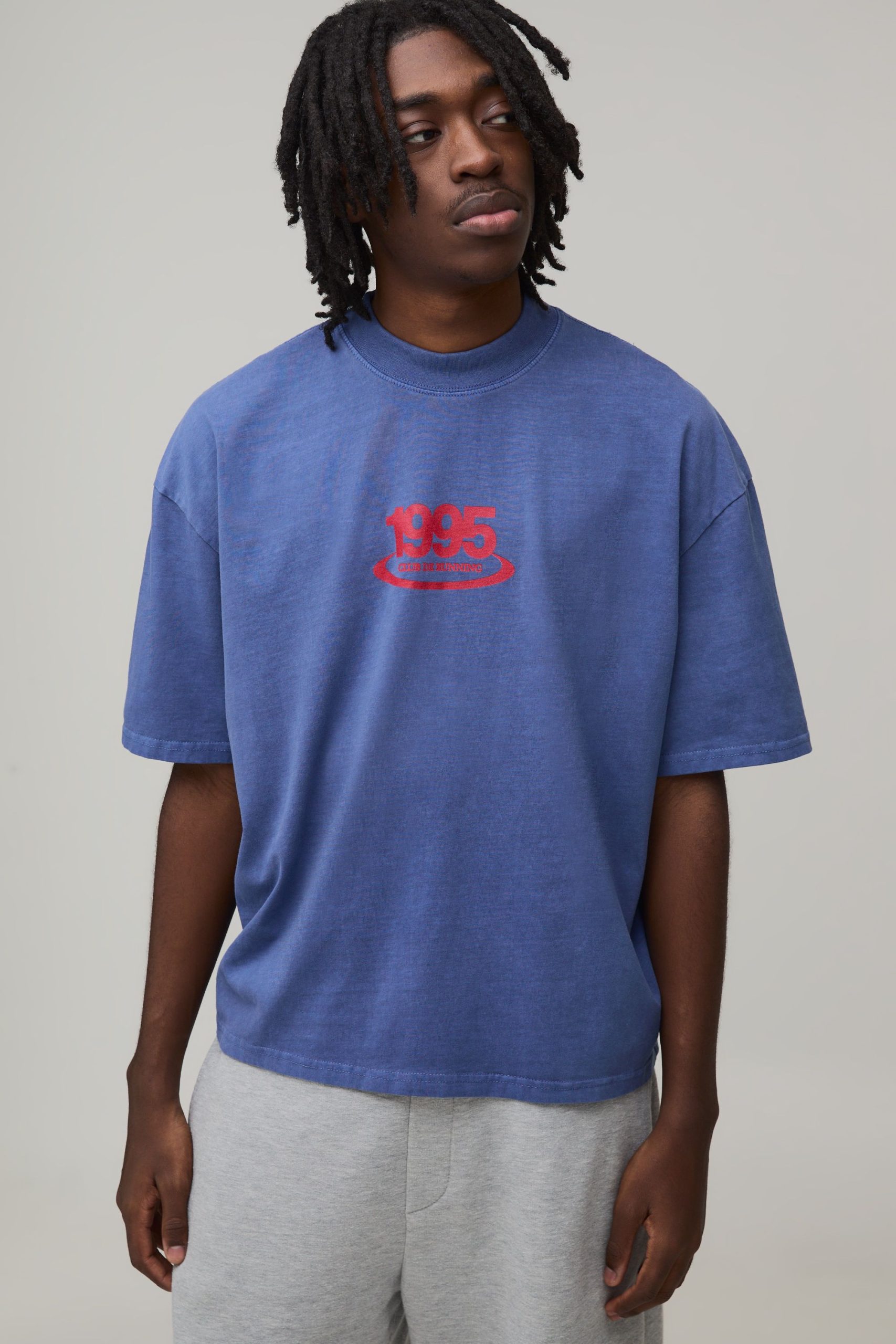 Oversized Boxy NYC Marathon Print T-Shirt
