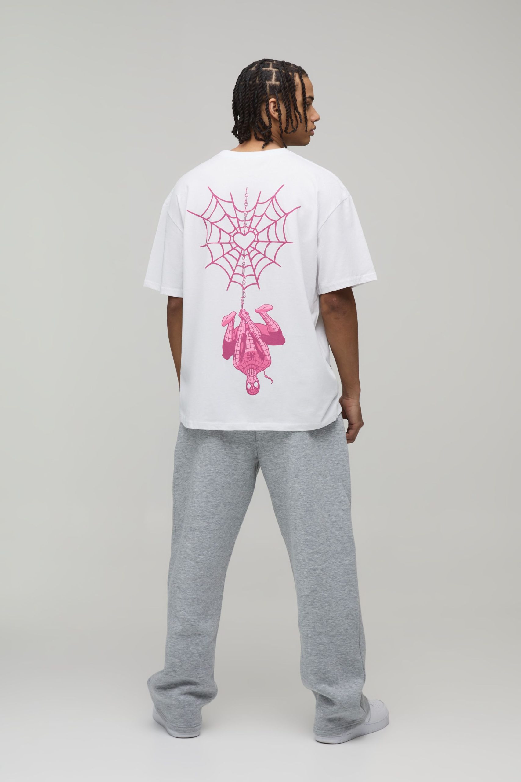 Oversized Marvel Spider-Man License Printed T-Shirt - Image 2
