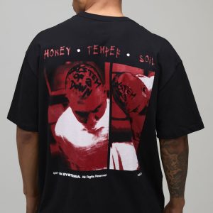 Oversized System of a Down License Printed T-Shirt