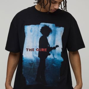 Oversized The Cure License Printed T-Shirt