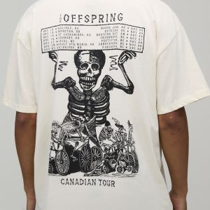 Oversized The Offspring License Printed T-Shirt