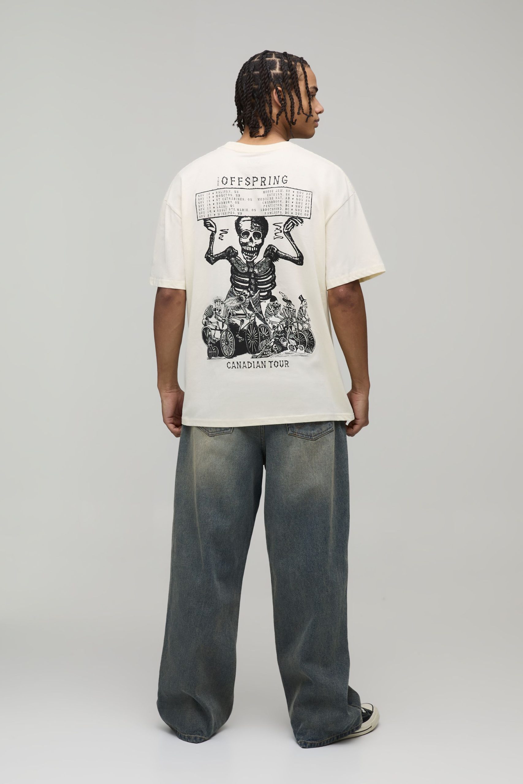 Oversized The Offspring License Printed T-Shirt - Image 2