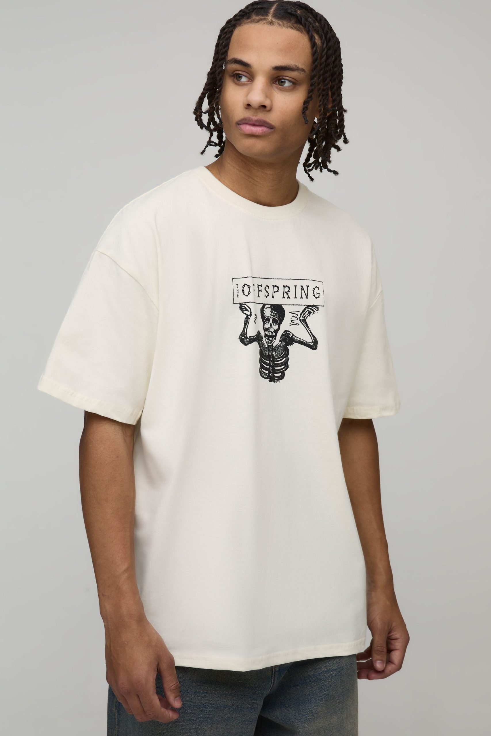 Oversized The Offspring License Printed T-Shirt - Image 3