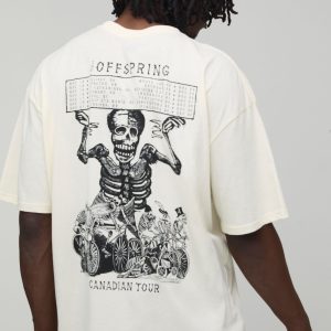Tall Oversized The Offspring License Printed T-Shirt