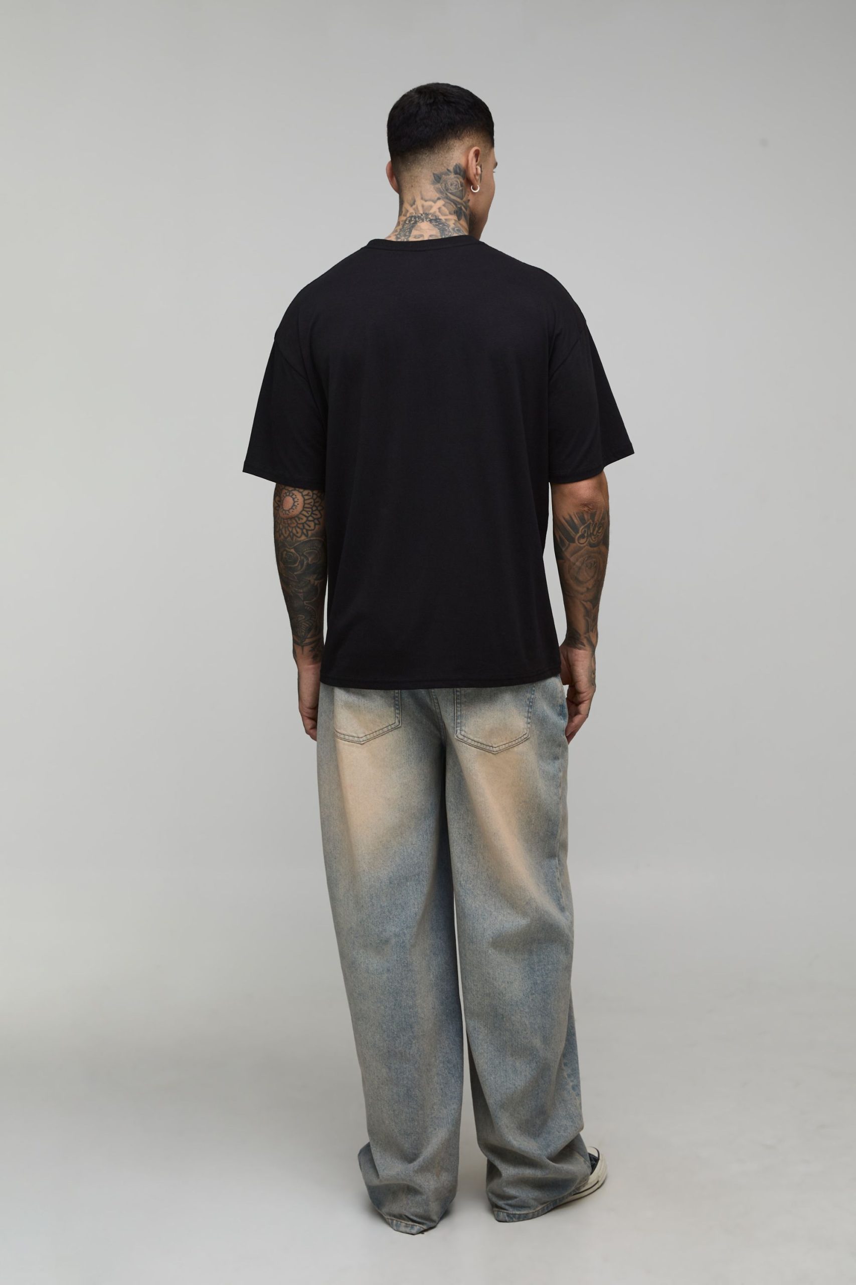 Tall Oversized Ghost License Printed T-Shirt - Image 2