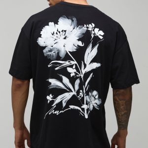 Oversized Floral Printed T-Shirt