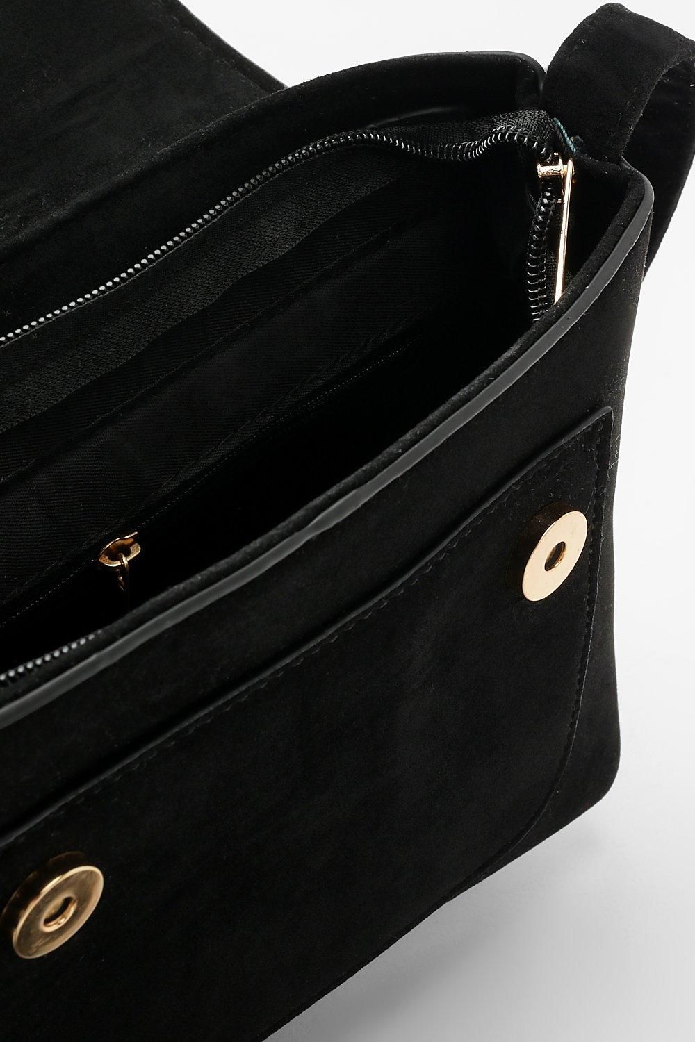 Suedette Tassel Crossbody Bag - Image 3