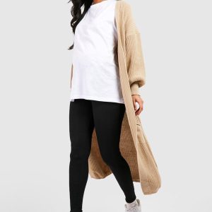 Maternity Ribbed Over Bump Leggings