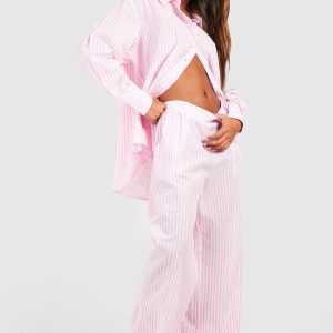 Cotton Pinstripe Pyjama Trouser