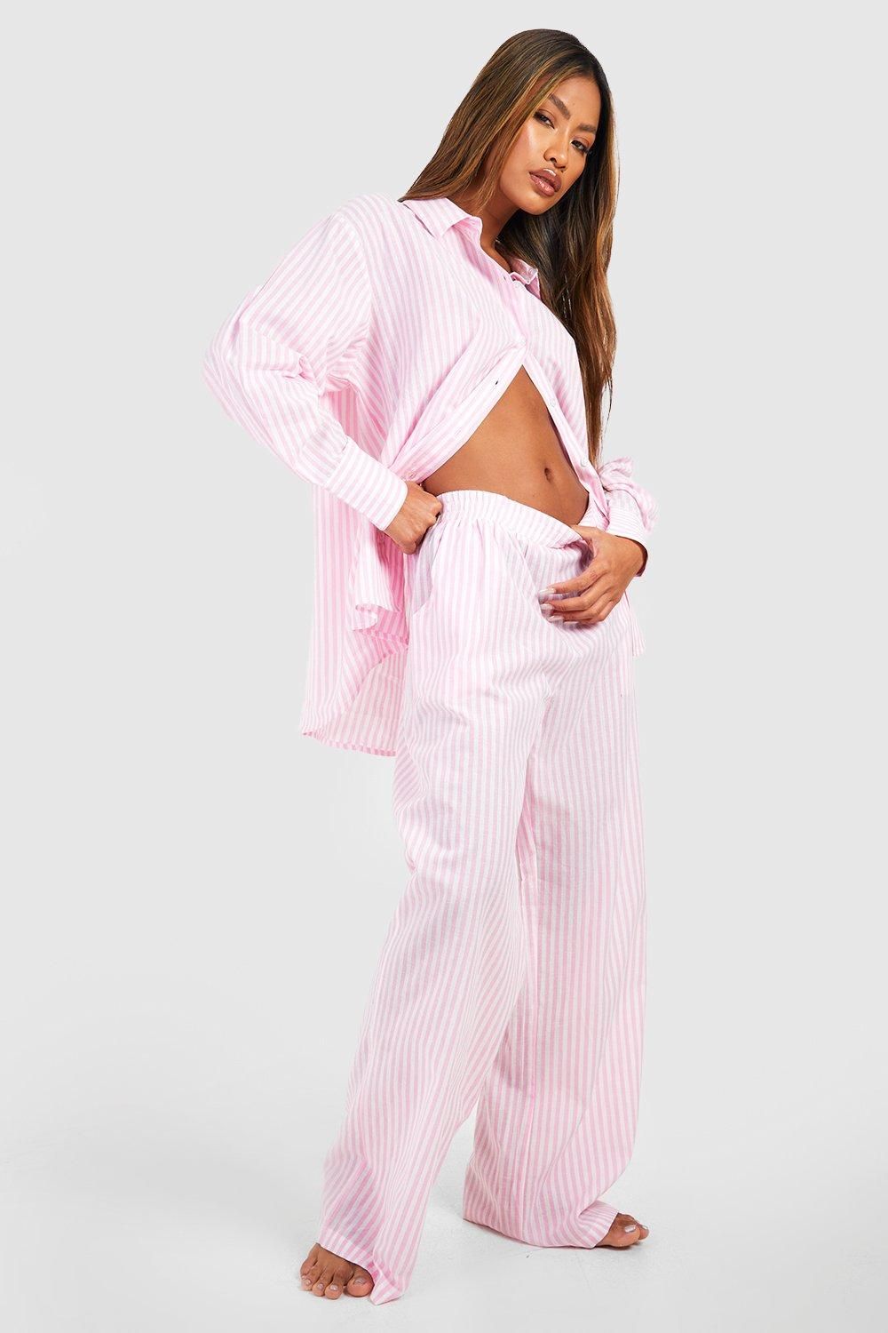 Cotton Pinstripe Pyjama Trouser