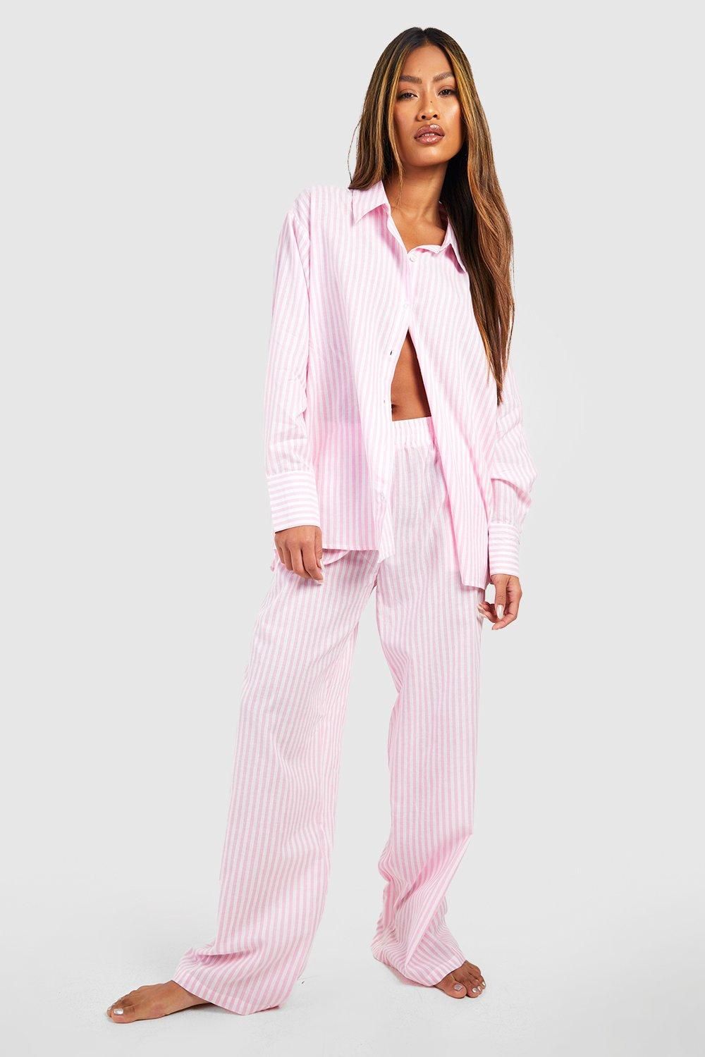 Cotton Pinstripe Pyjama Trouser - Image 3