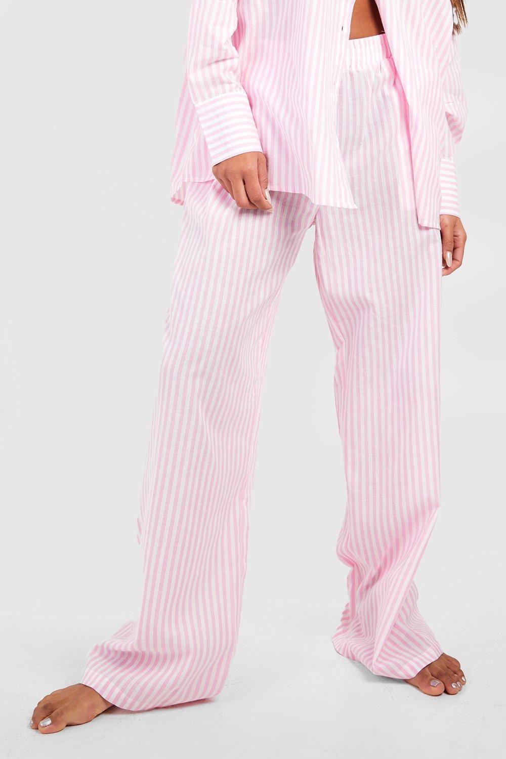 Cotton Pinstripe Pyjama Trouser - Image 4
