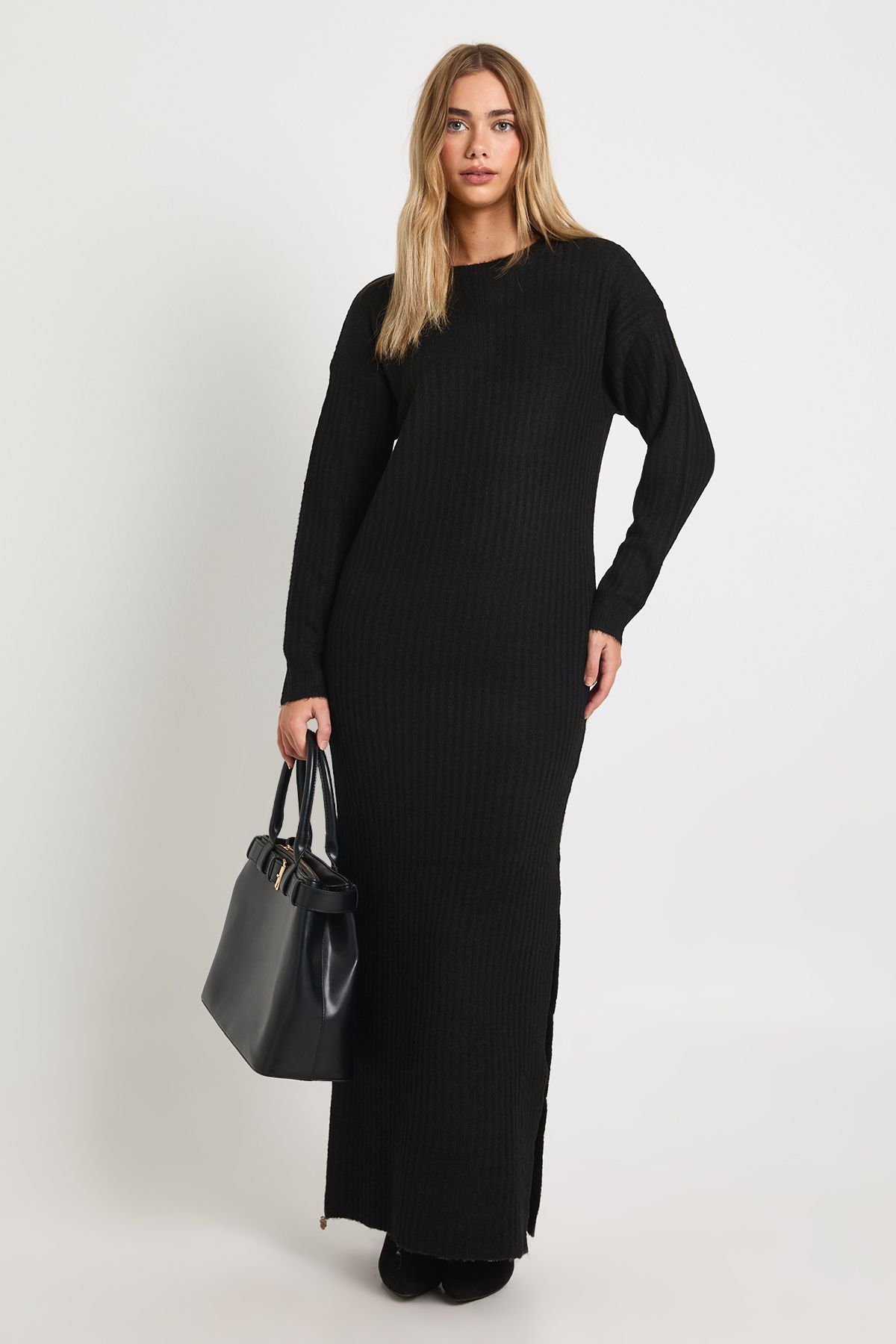 Soft Rib Maxi Knitted Dress