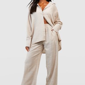 Cotton Tonal Pinstripe Pyjama Trouser