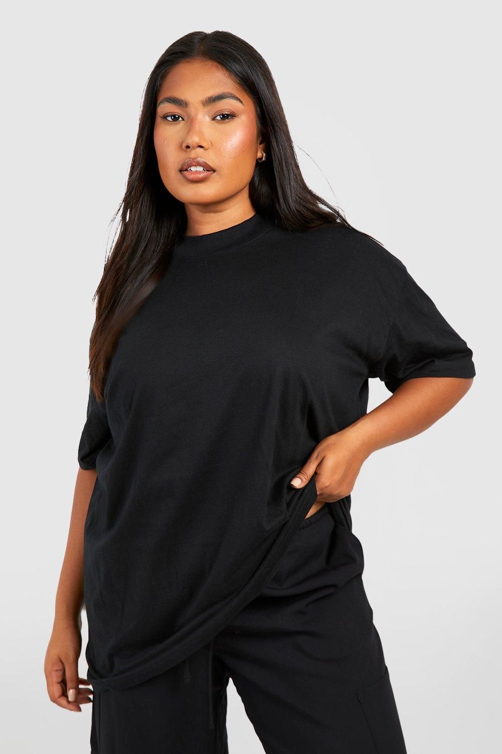 Boohoo Basics Plus 2 Pack Oversized T-shirt - Image 3