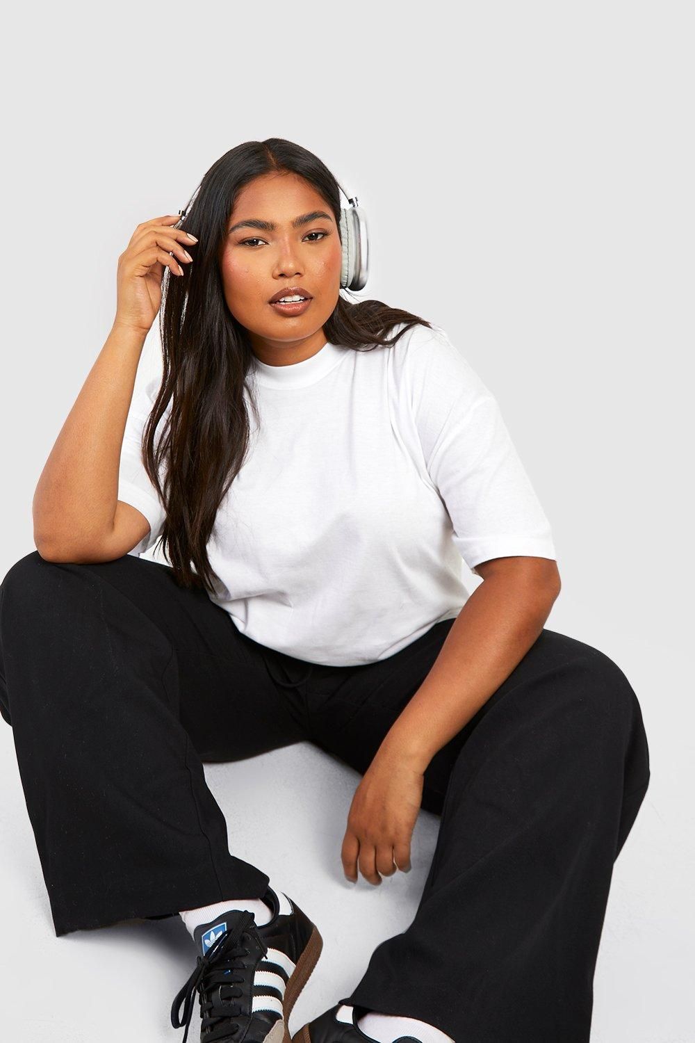 Boohoo Basics Plus 2 Pack Oversized T-shirt - Image 4