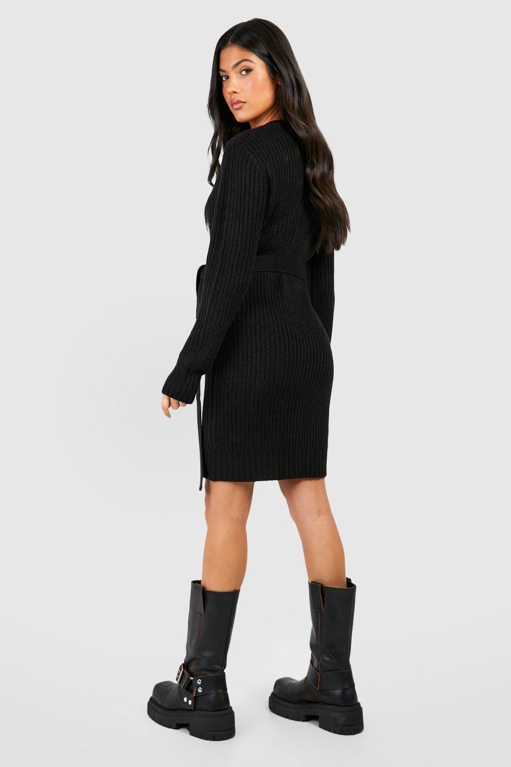 Maternity Soft Knit Tie Waist Jumper Dress - Image 2