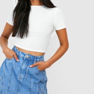 Basic Denim Mini Skirt